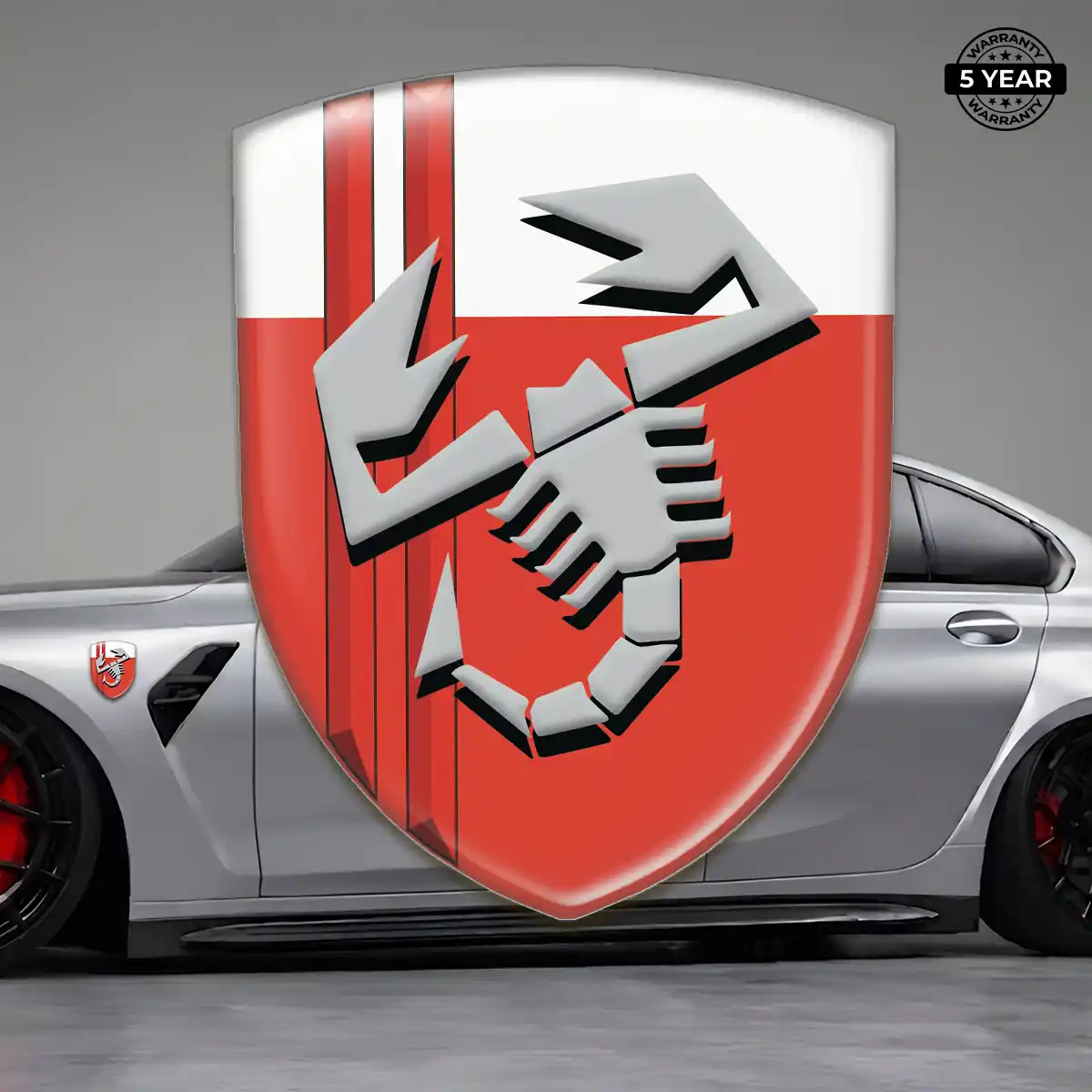Abarth Car Emblem Overlay Elite Finish