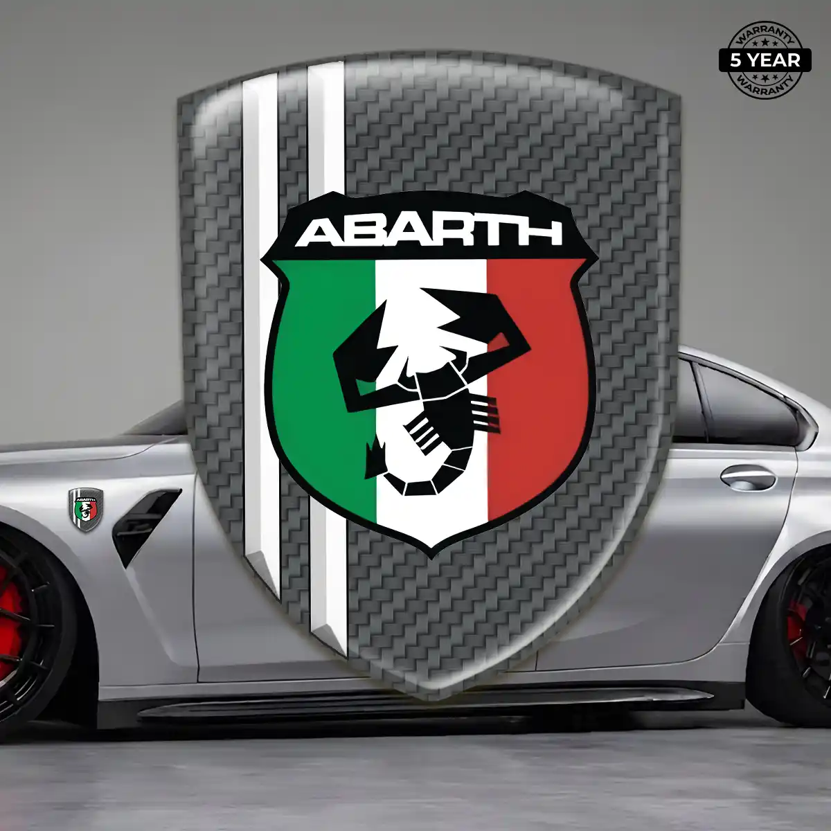 Abarth Car Emblem Overlay Exterior Luxe