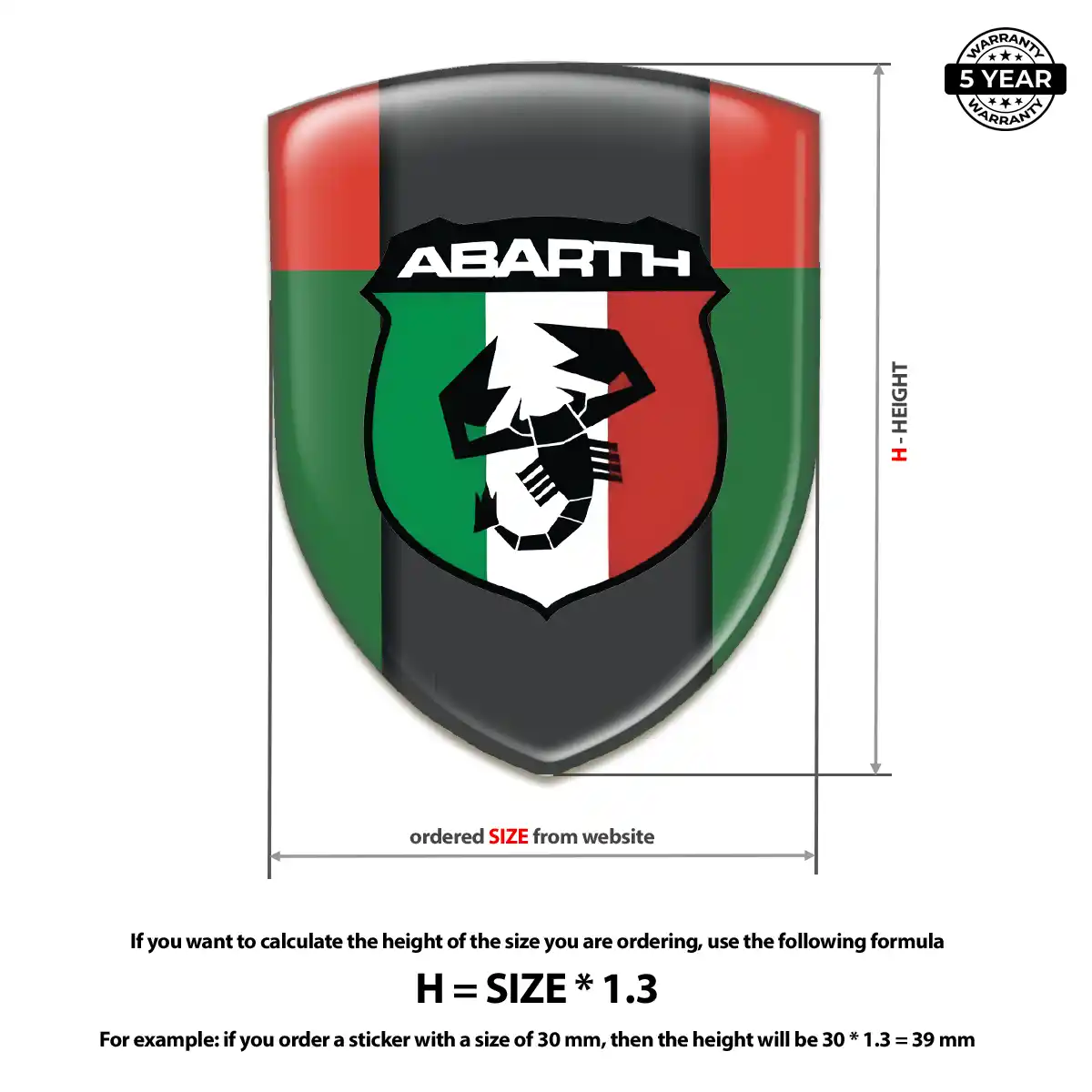 Abarth Car Emblem Overlay Interior Elegance