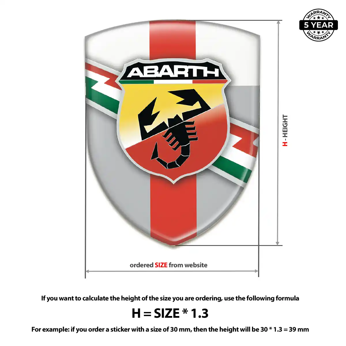 Abarth Car Emblem Overlay Interior Luxe