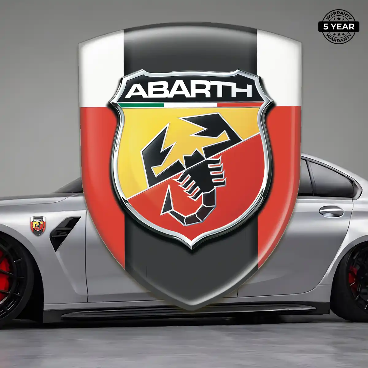 Abarth Car Emblem Overlay Outer Style