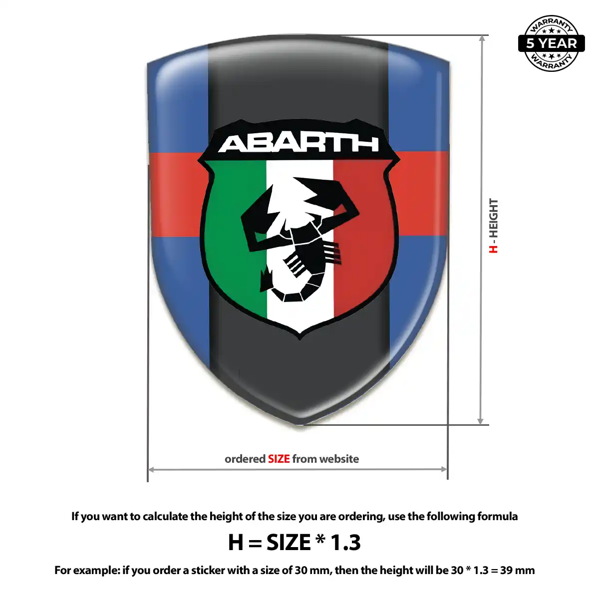 Abarth Car Emblem Overlay Performance Style