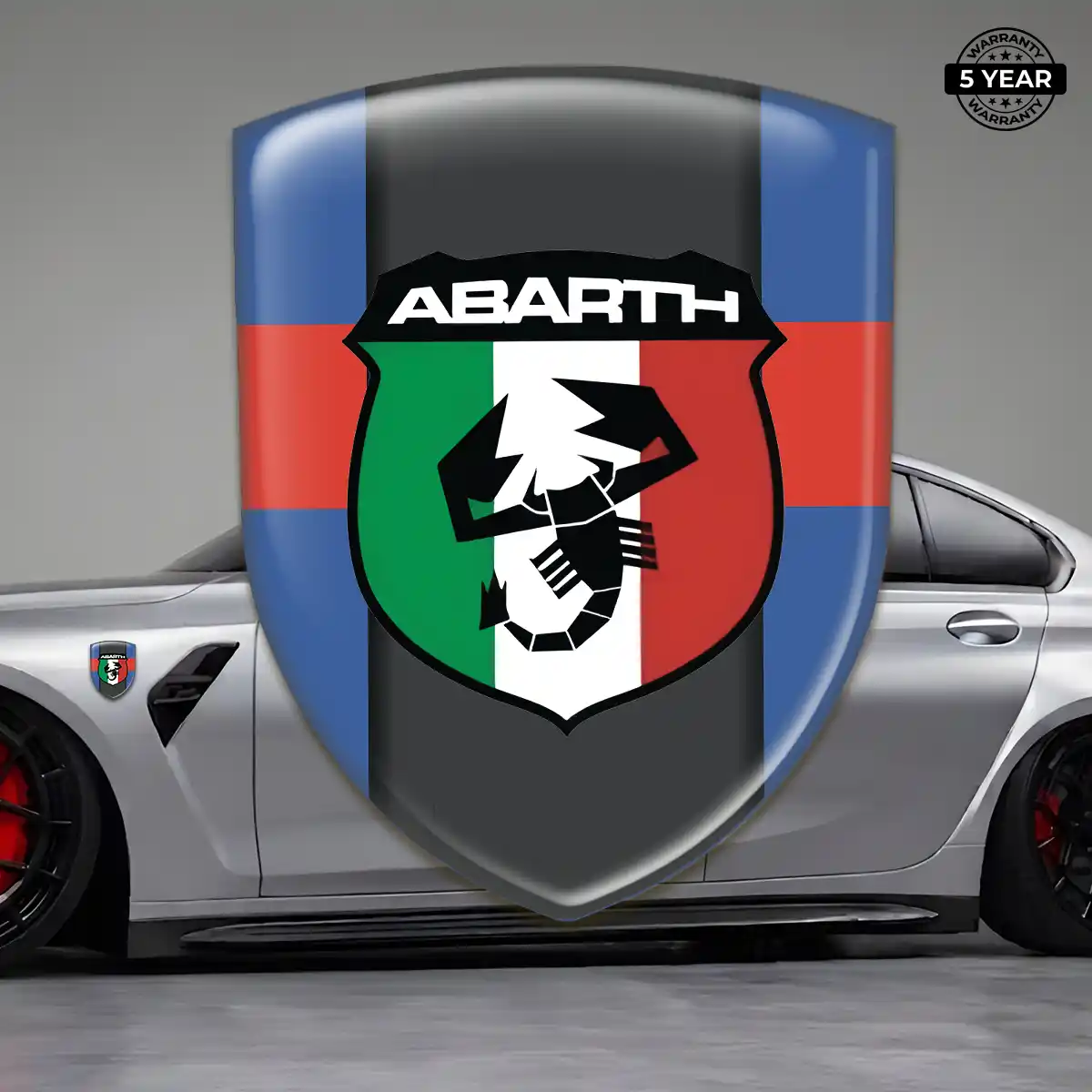 Abarth Car Emblem Overlay Performance Style