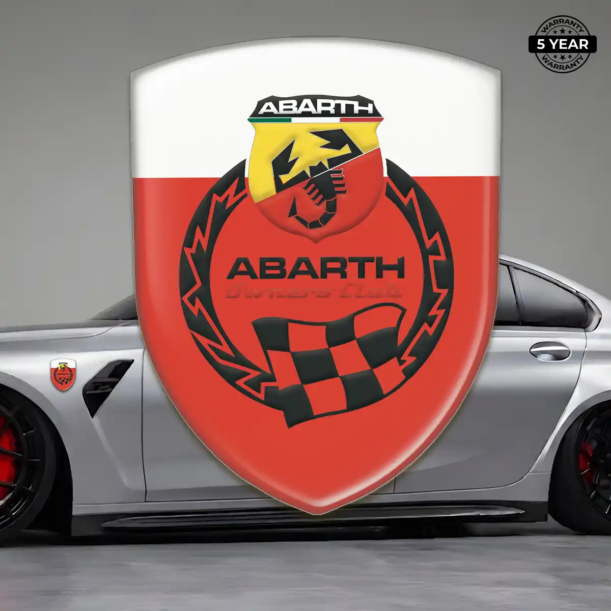 Abarth Car Emblem Overlay Prestige Line