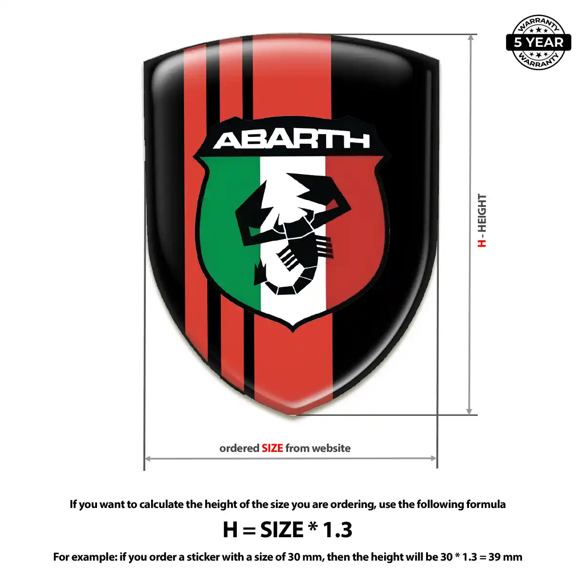 Abarth Car Emblem Overlay Prime Quality