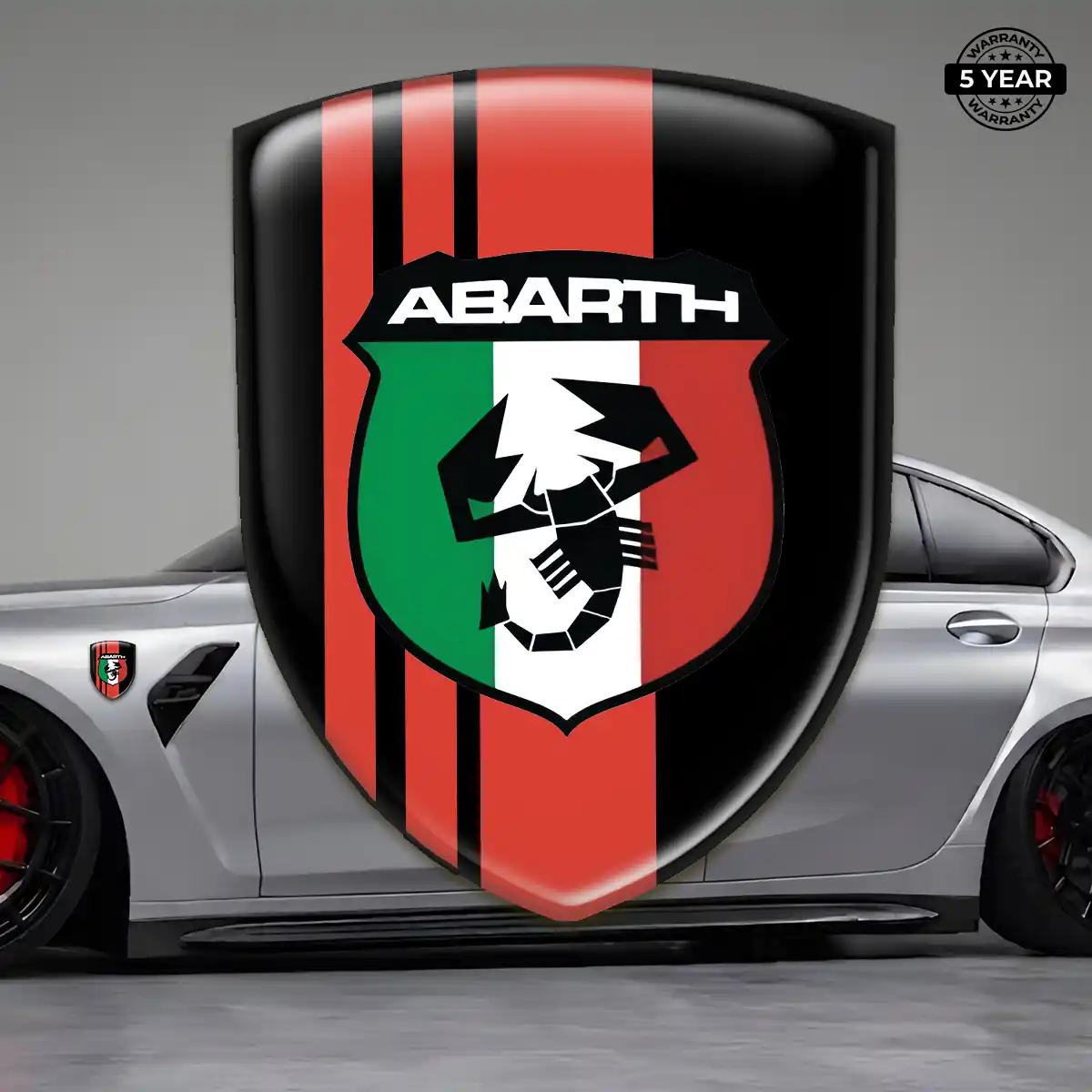 Abarth Car Emblem Overlay Prime Quality