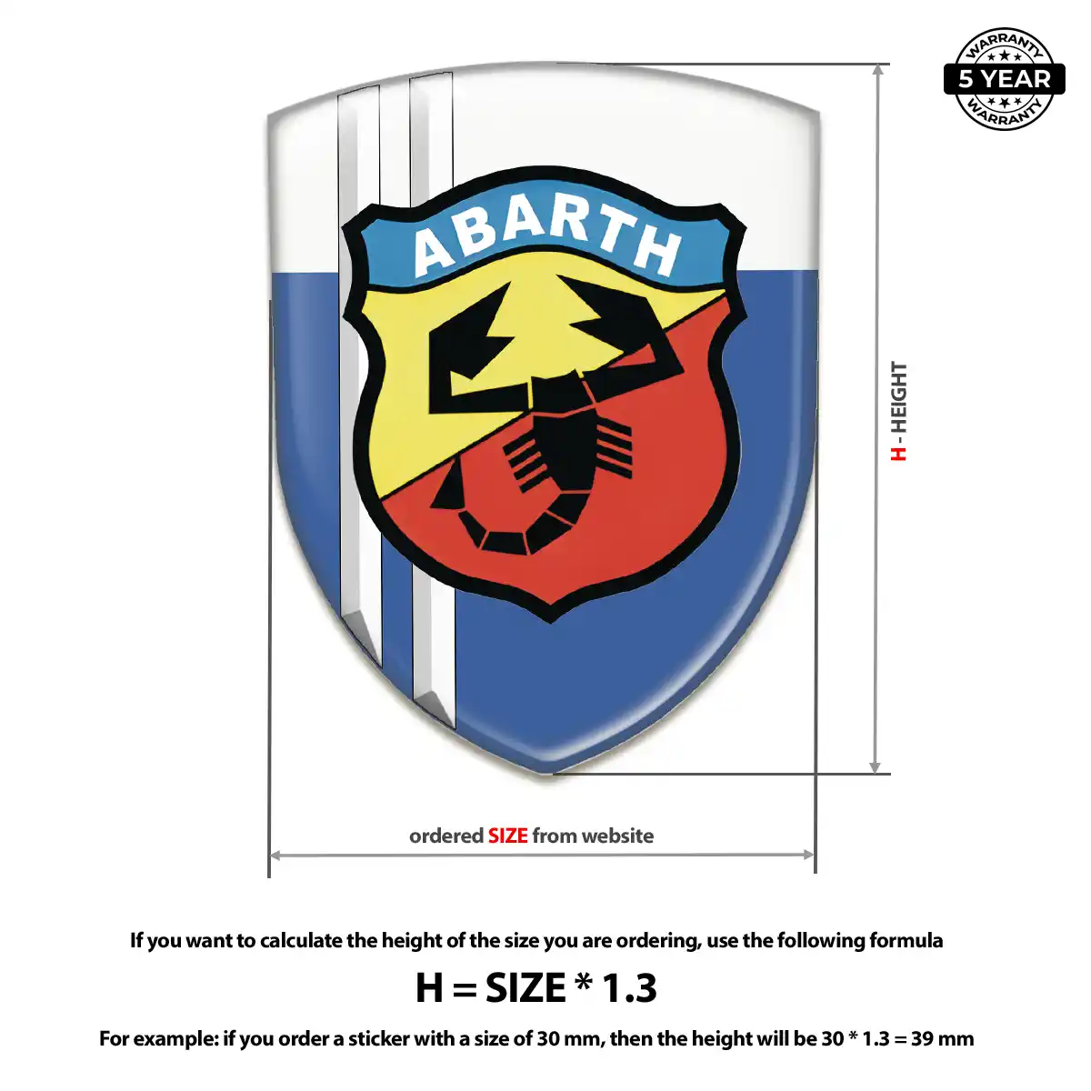 Abarth Car Emblem Overlay Refined Design