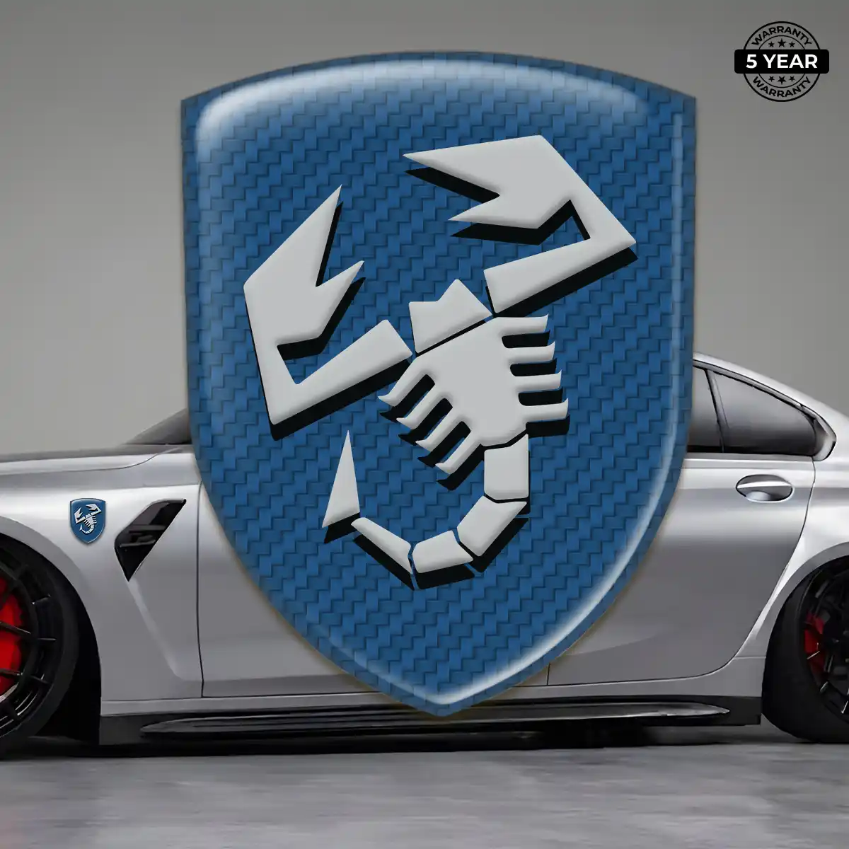 Abarth Car Emblem Overlay Resin Elite