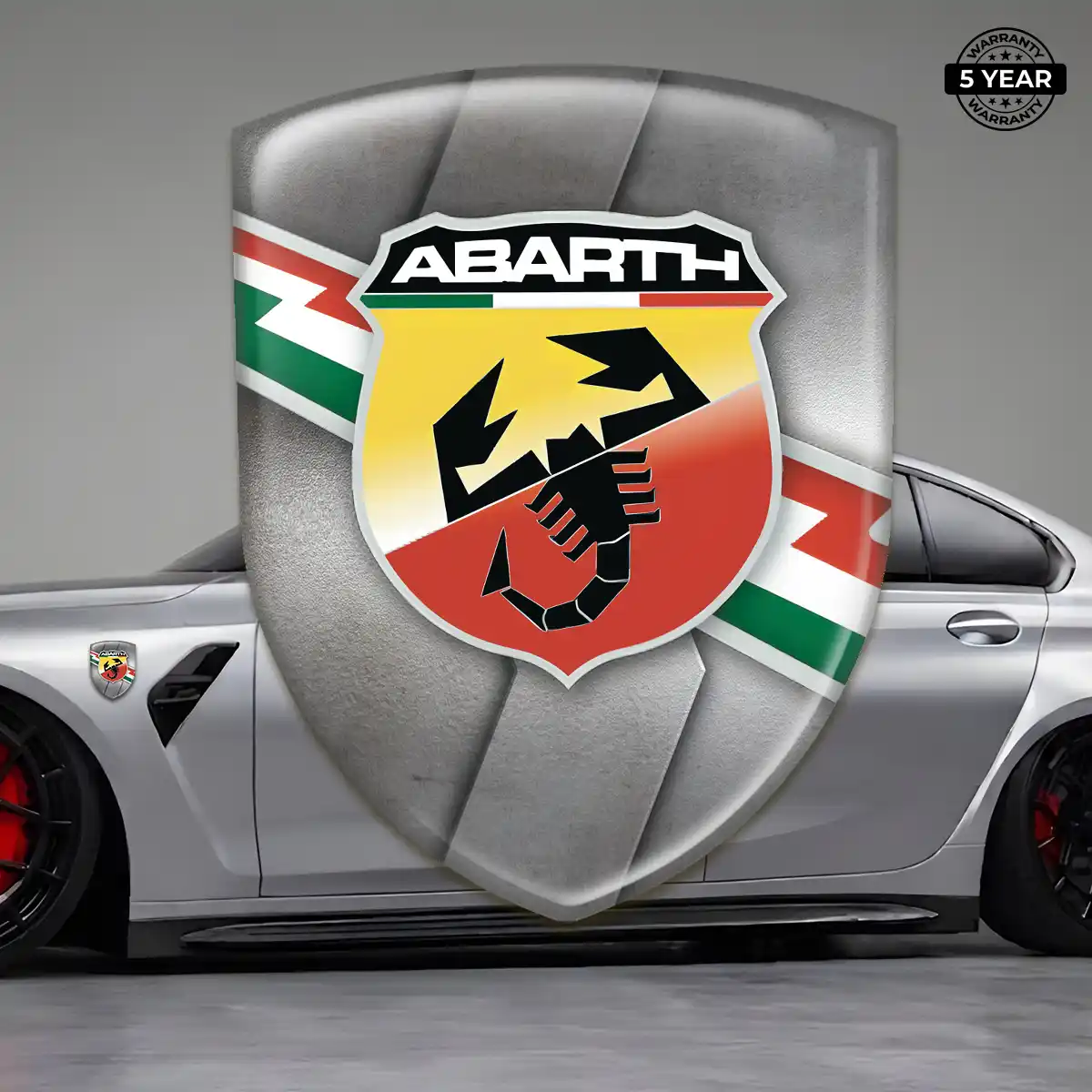 Abarth Car Emblem Overlay Resin Luxe