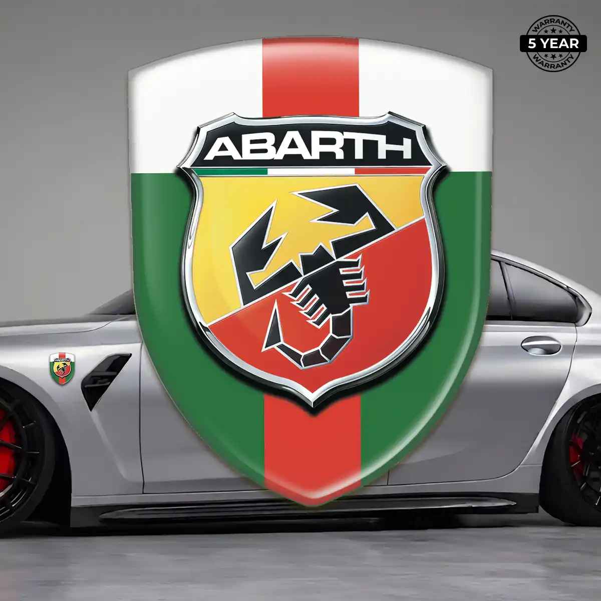 Abarth Car Emblem Overlay Signature Grade