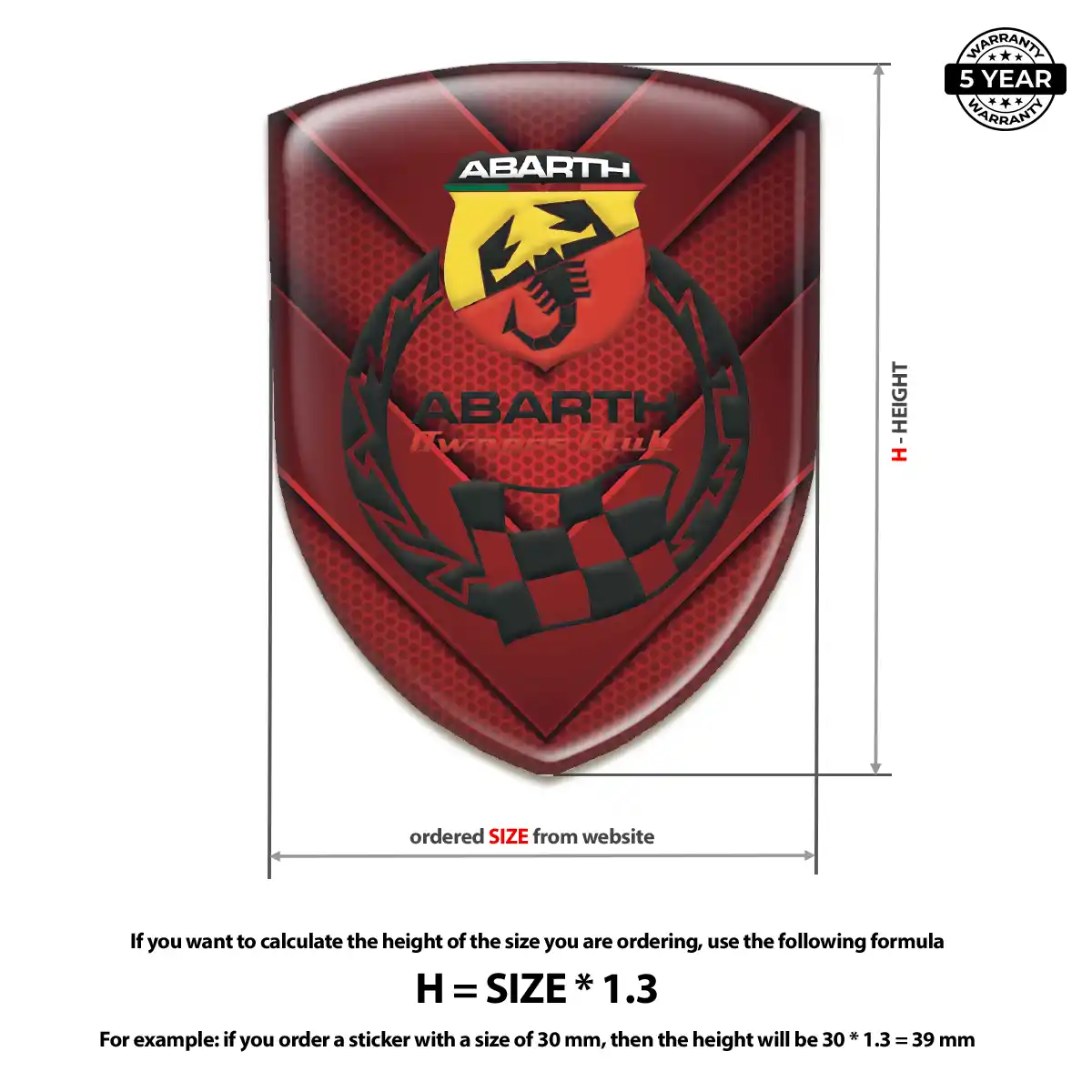 Abarth Car Emblem Overlay Sleek Style
