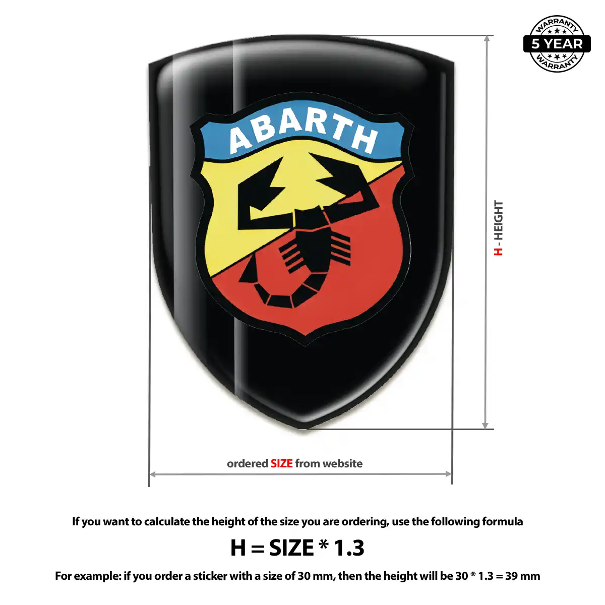 Abarth Car Emblem Sticker Auto Tuning