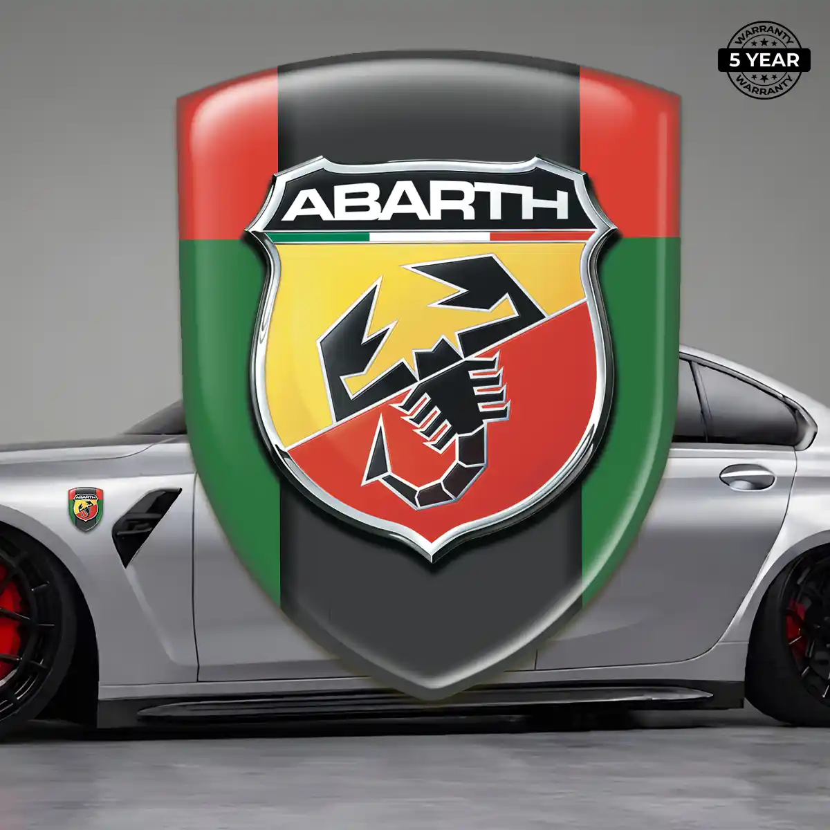Abarth Car Emblem Sticker Cabin Style