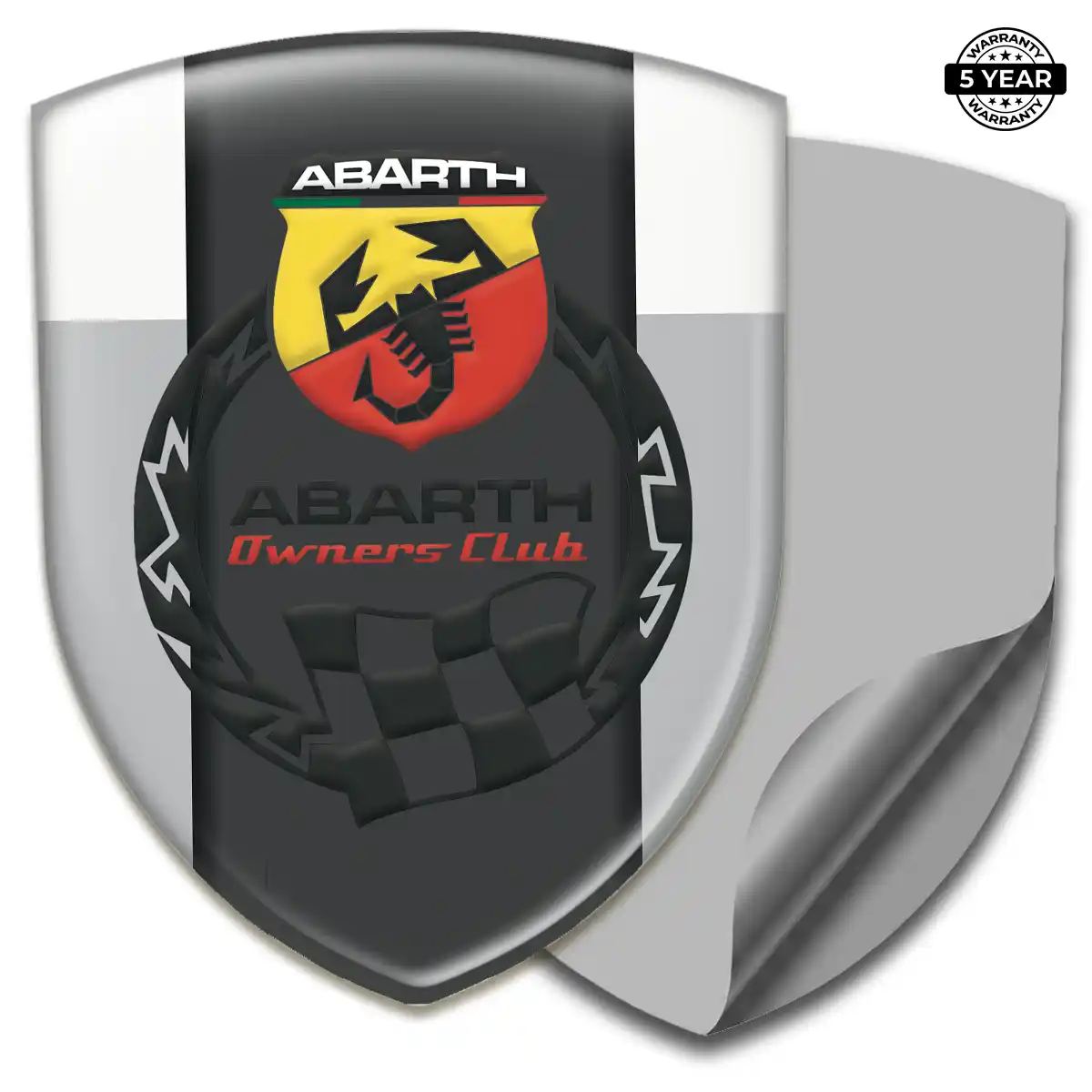 Abarth Car Emblem Sticker Interior Elegance
