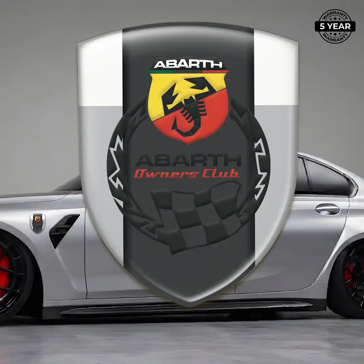 Abarth Car Emblem Sticker Interior Elegance