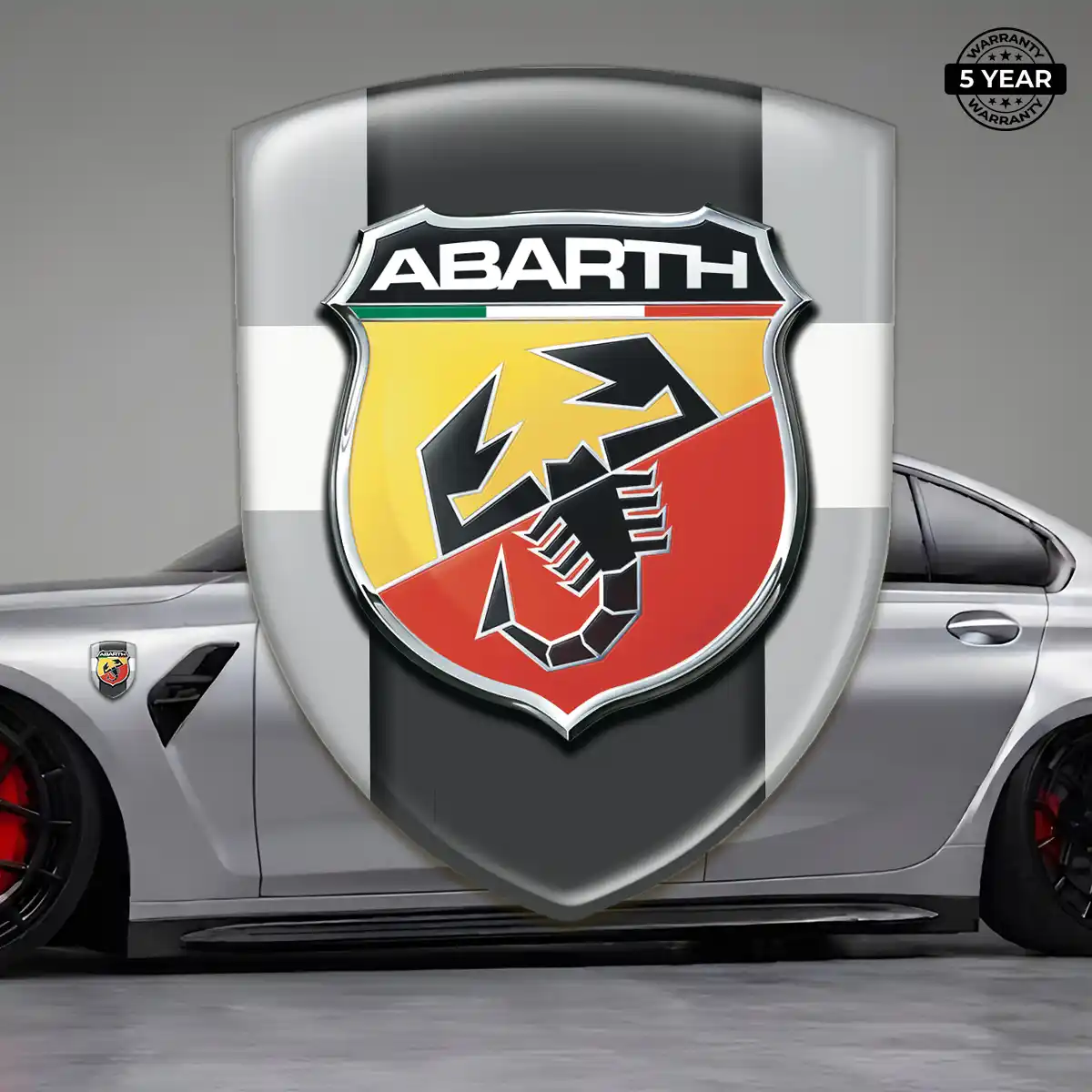 Abarth Car Emblem Sticker Interior Luxe