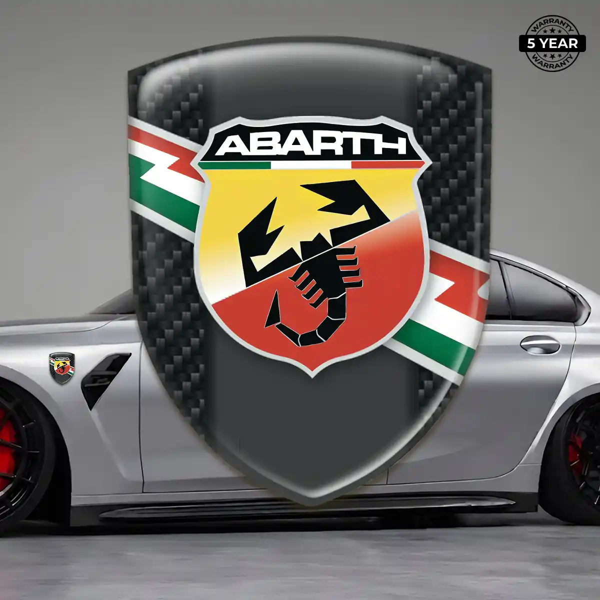 Abarth Car Emblem Sticker Opulent Line
