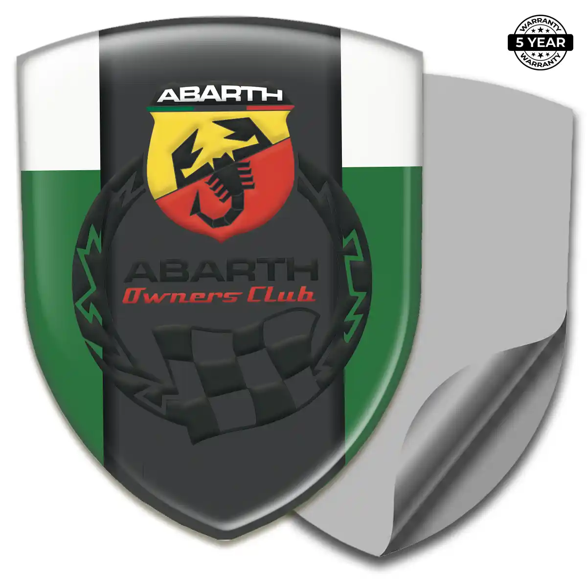 Abarth Car Emblem Sticker Outer Style