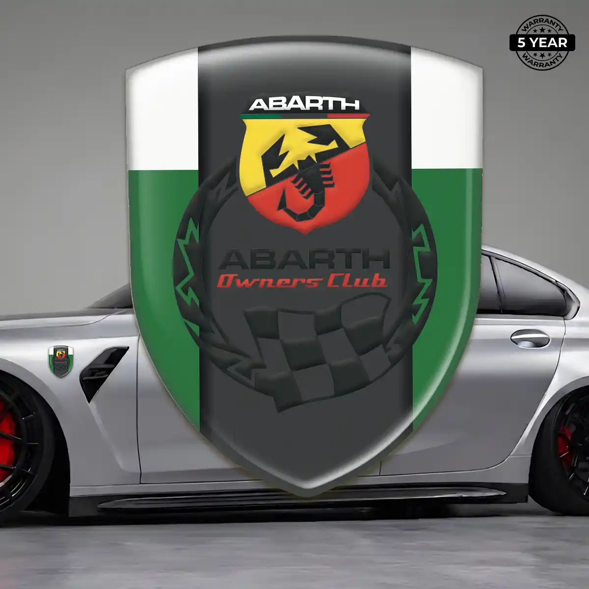 Abarth Car Emblem Sticker Outer Style