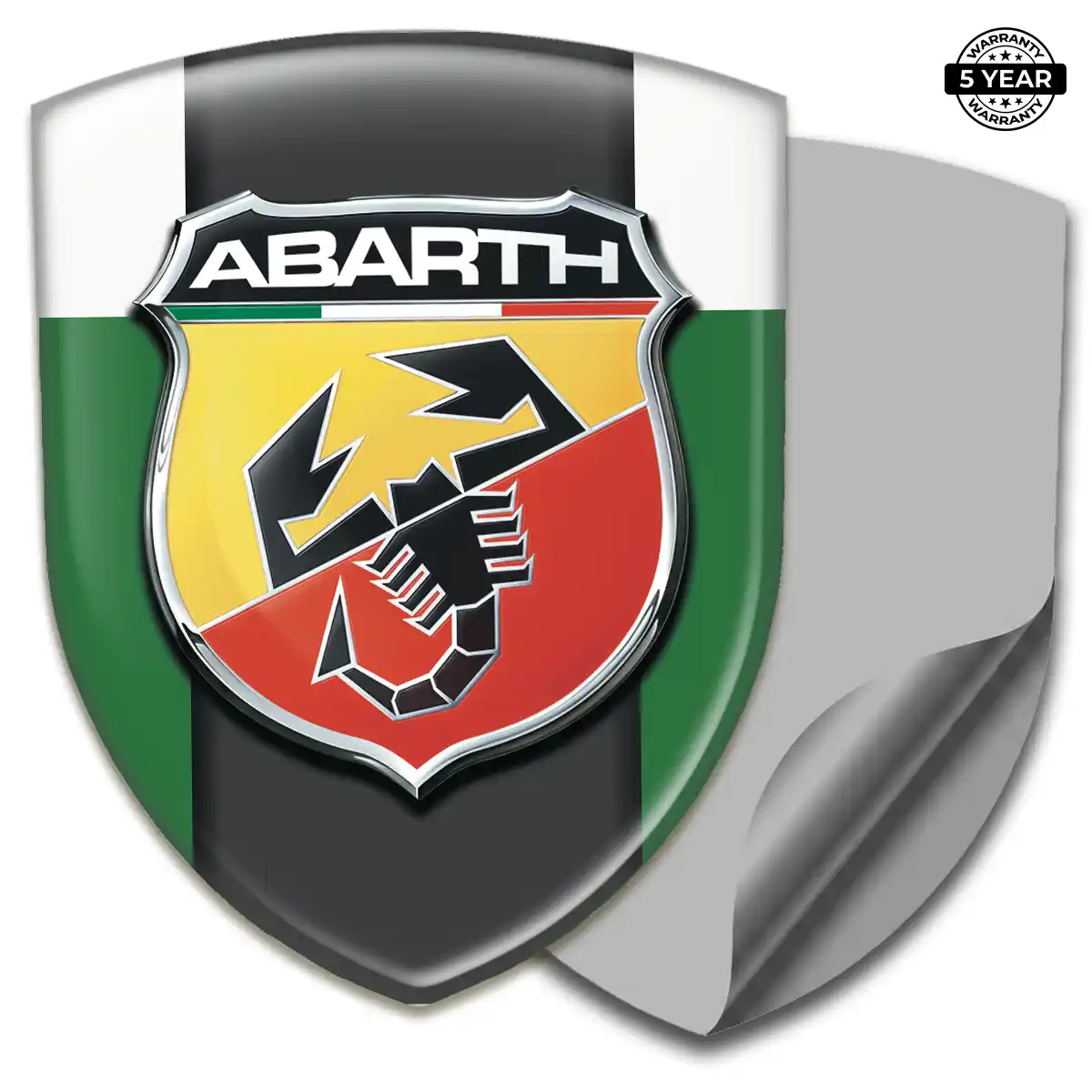 Abarth Car Emblem Sticker Premium Dome