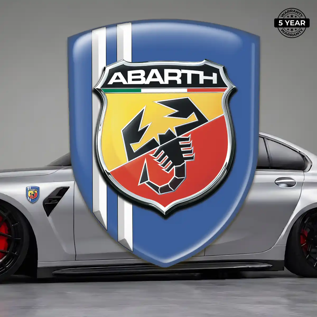 Abarth Car Emblem Sticker Resin Luxe
