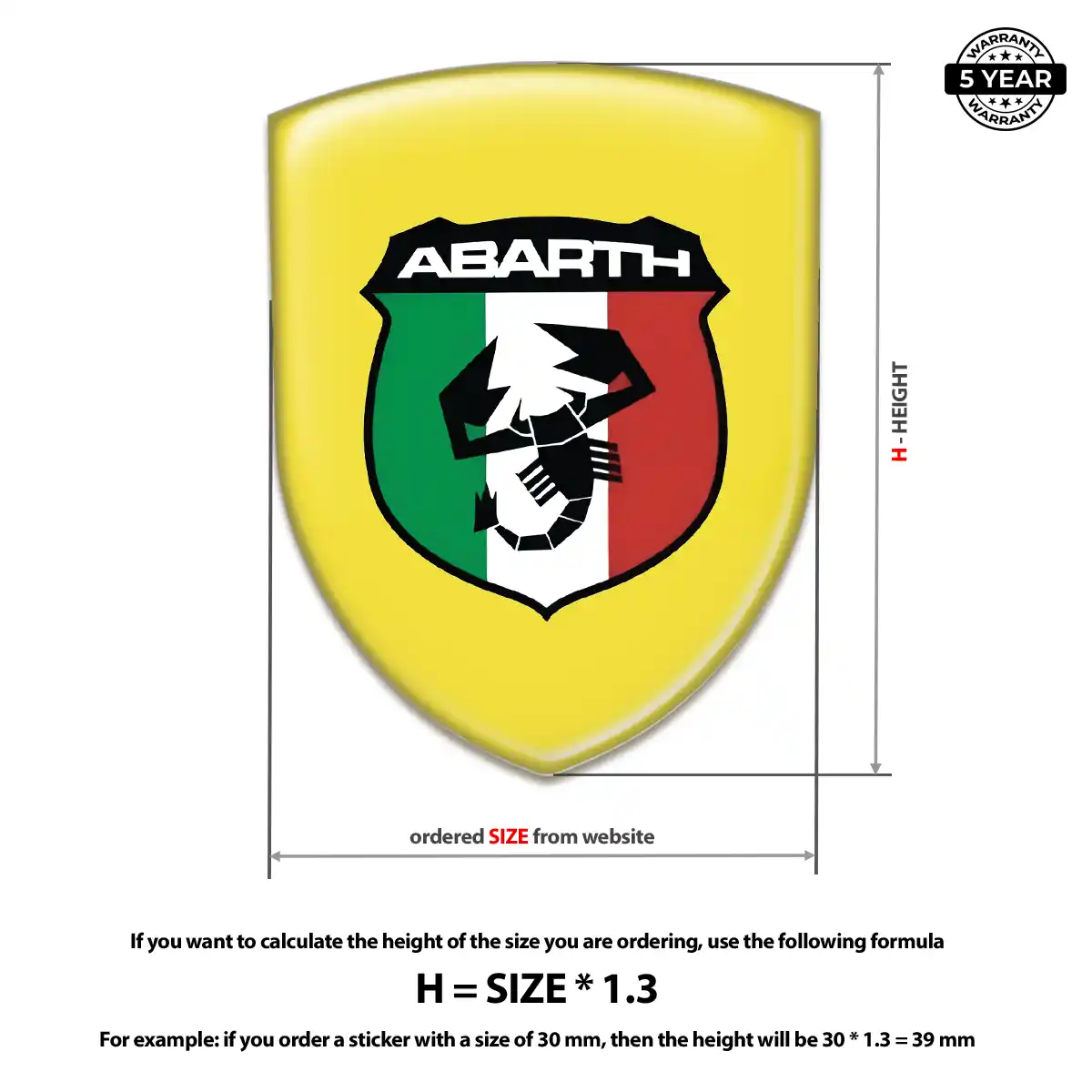 Abarth Car Emblem Sticker Superior Craft