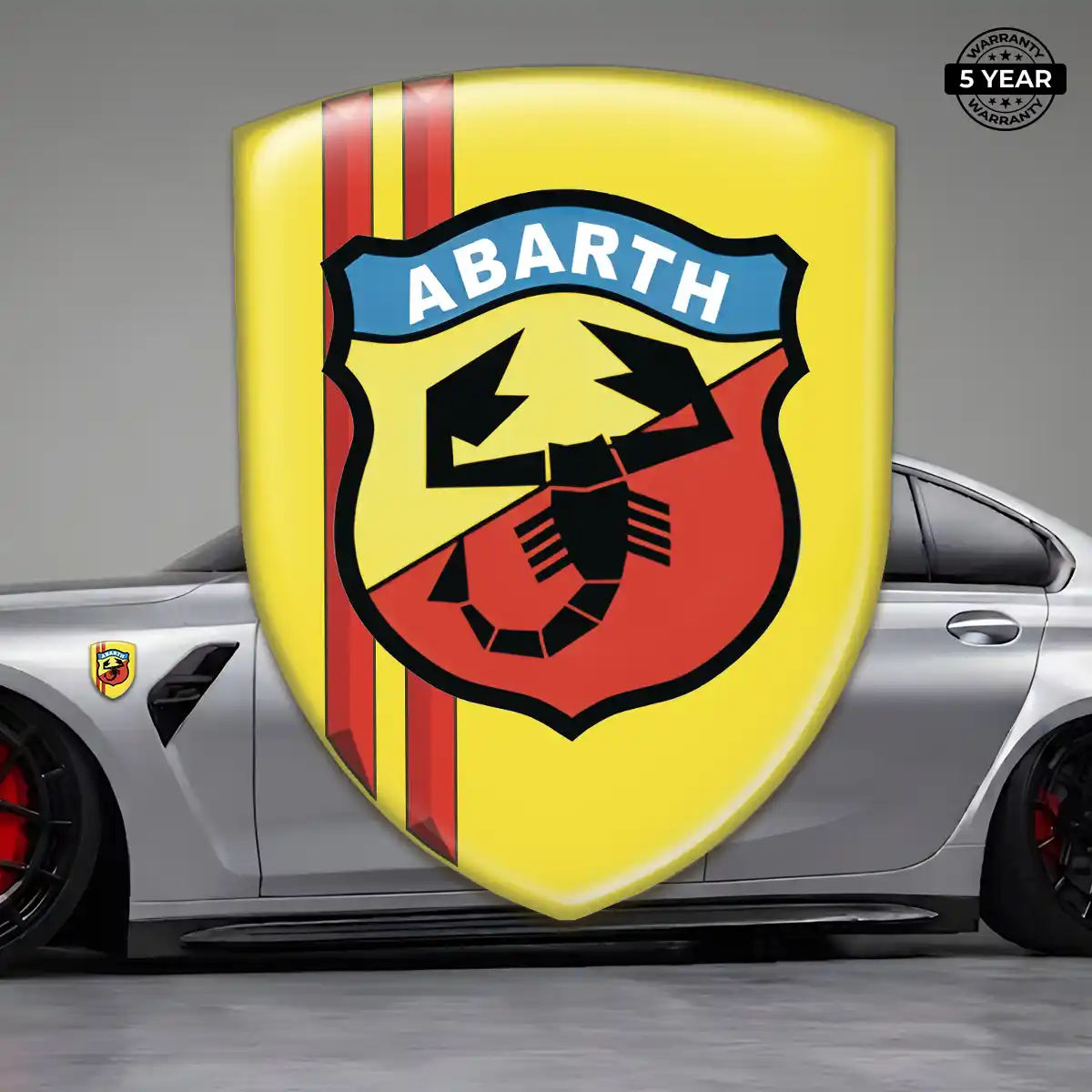 Abarth Car Logo Decal Elite Finish