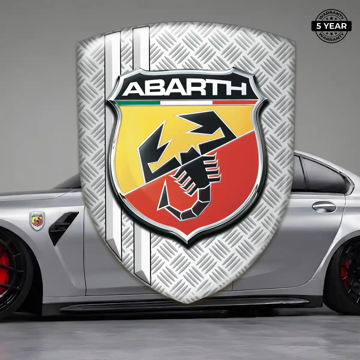 Abarth Car Logo Decal Interior Elegance