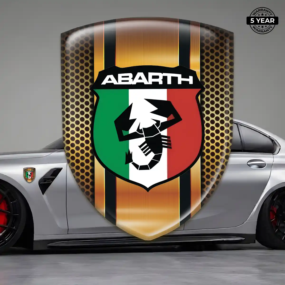 Abarth Car Logo Decal Interior Luxe
