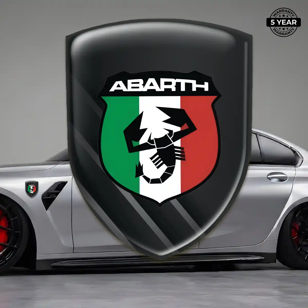Abarth Car Logo Decal Premium Dome