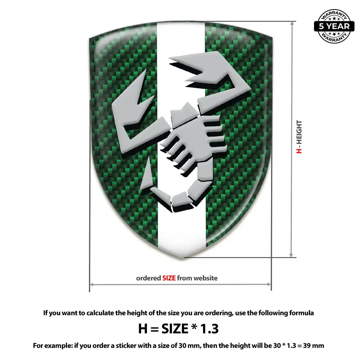 Abarth Car Logo Decal Prime Quality