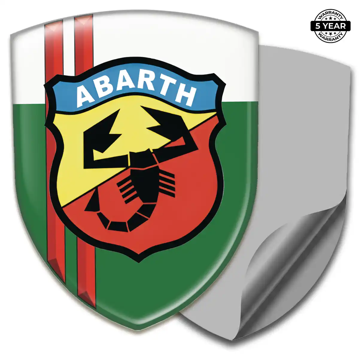 Abarth Car Logo Decal Resin Luxe