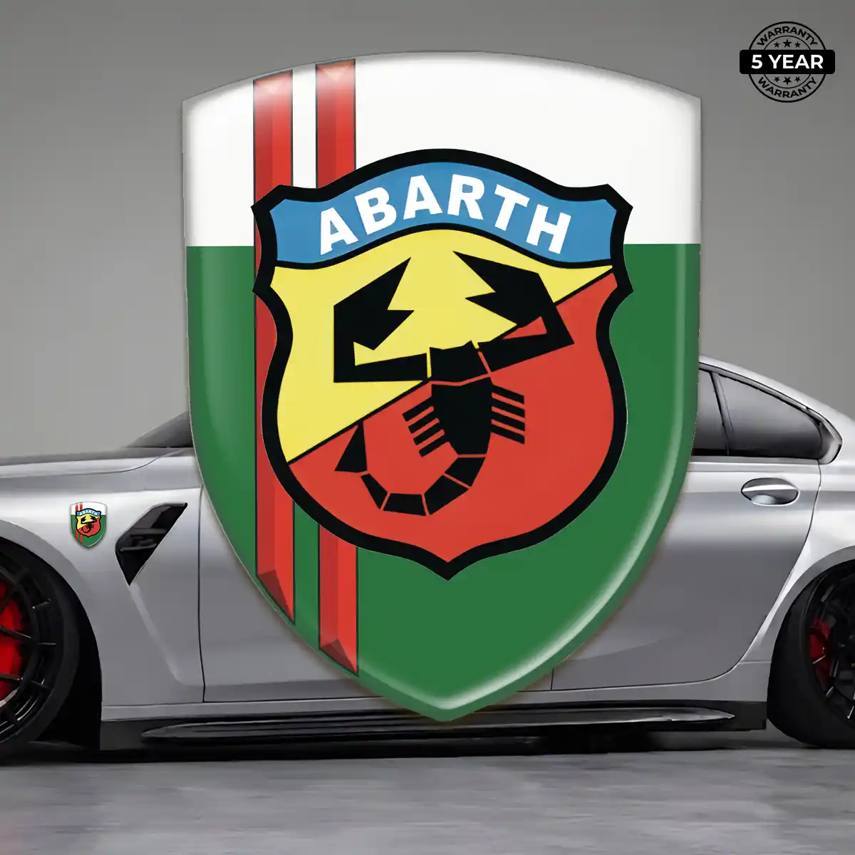 Abarth Car Logo Decal Resin Luxe