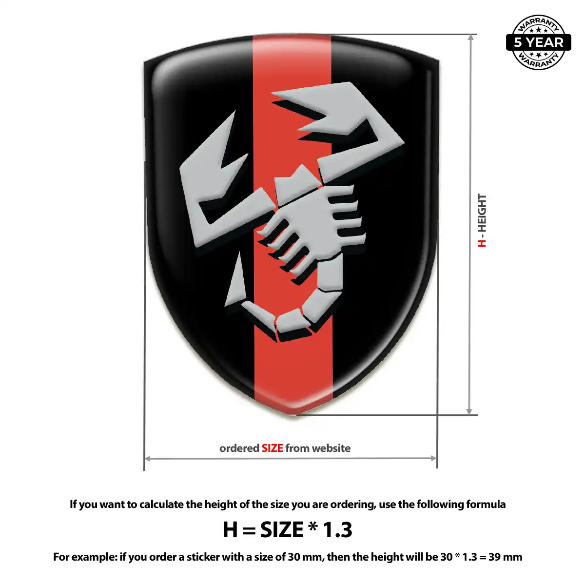 Abarth Car Logo Decal Sleek Style