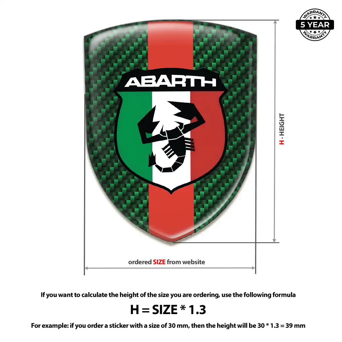 Abarth Crest Emblem Auto Tuning
