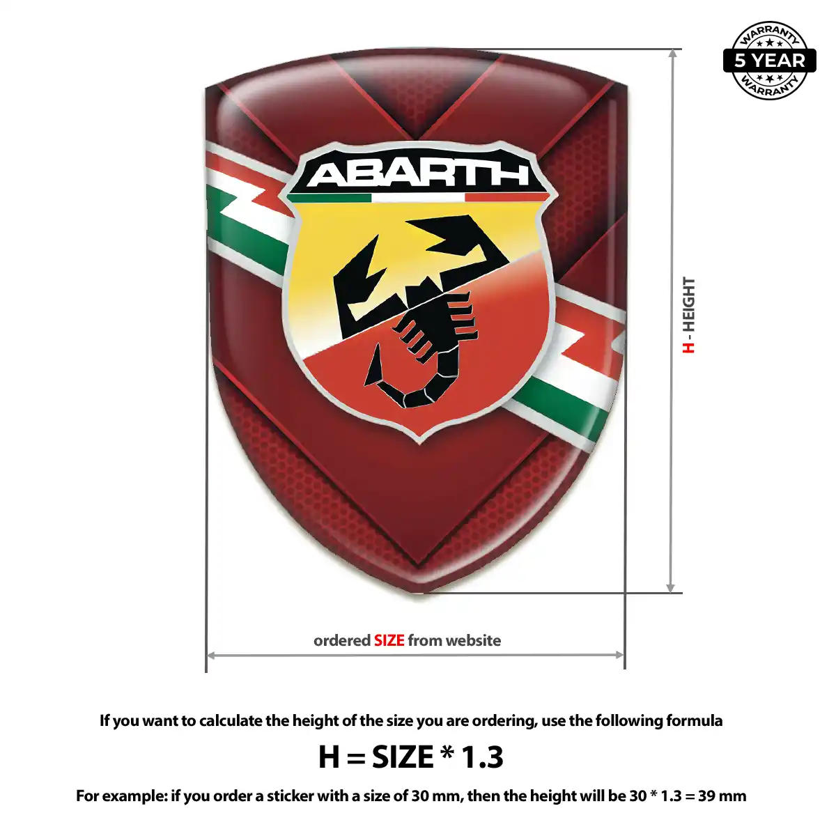 Abarth Crest Emblem Deluxe Edition