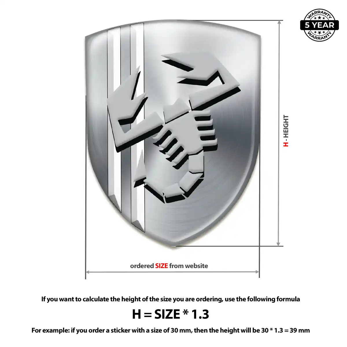 Abarth Crest Emblem Elite Finish