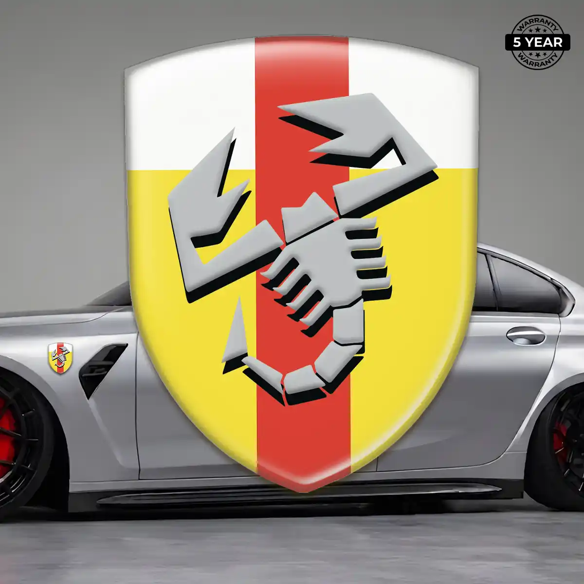 Abarth Crest Emblem Interior Luxe