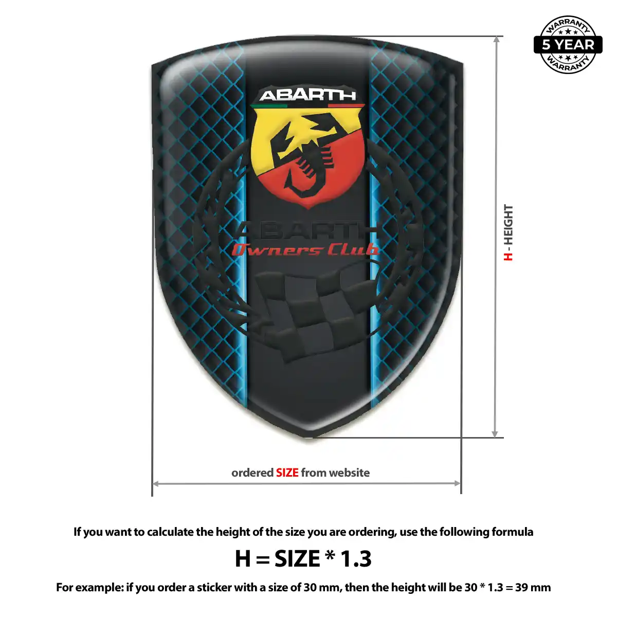Abarth Crest Emblem Opulent Line