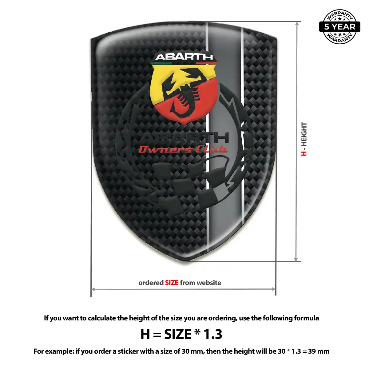 Abarth Crest Emblem Outer Style