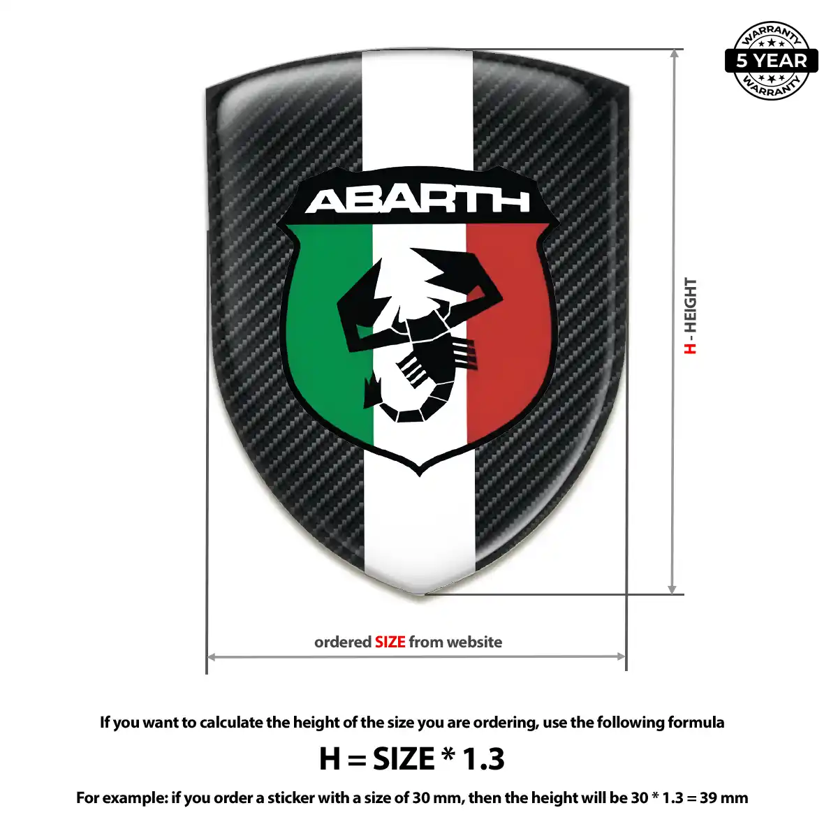 Abarth Crest Emblem Performance Style