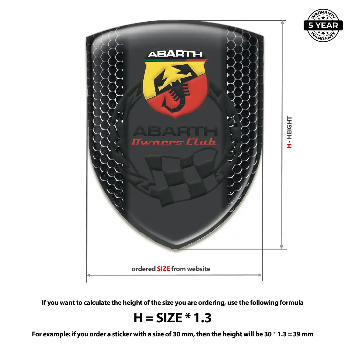 Abarth Crest Emblem Refined Design