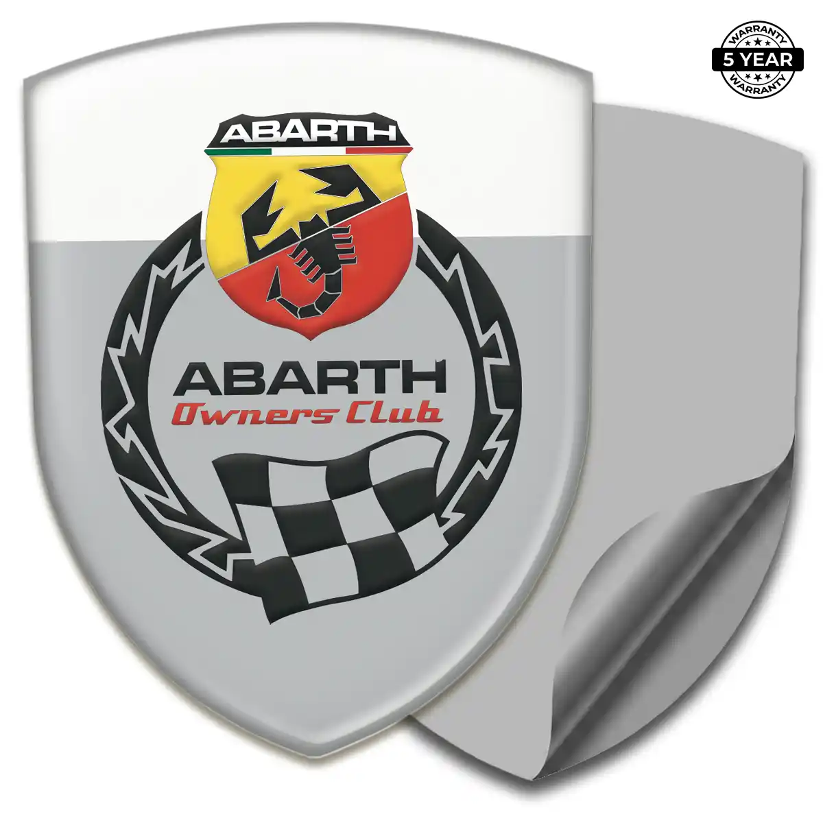 Abarth Crest Emblem Resin Luxe