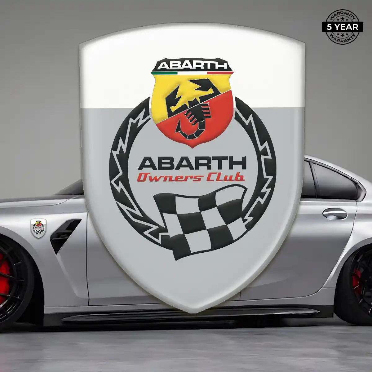 Abarth Crest Emblem Resin Luxe