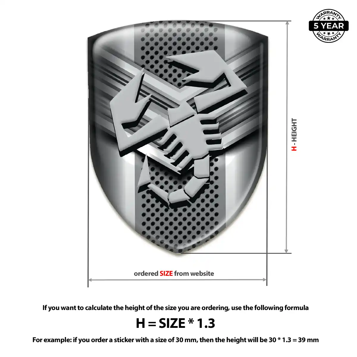 Abarth Crest Logo Emblem Auto Tuning