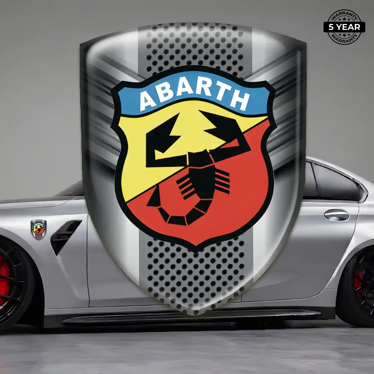 Abarth Crest Logo Emblem Exterior Luxe