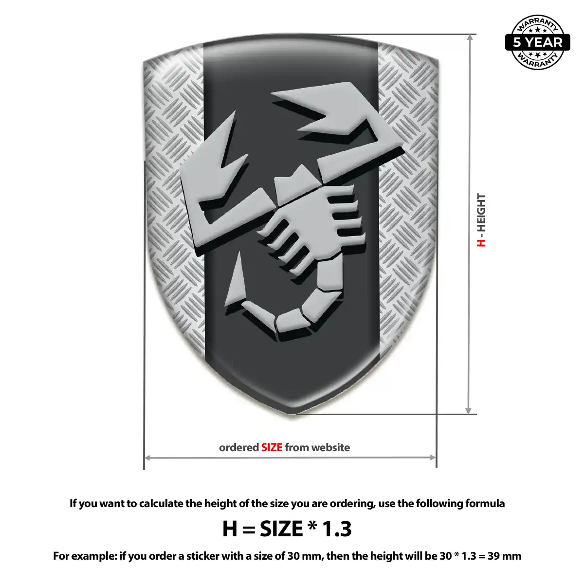 Abarth Crest Logo Emblem Noble Edition