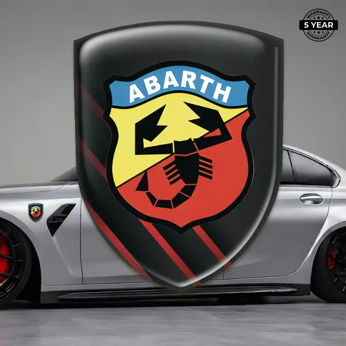 Abarth Crest Logo Emblem Outer Style