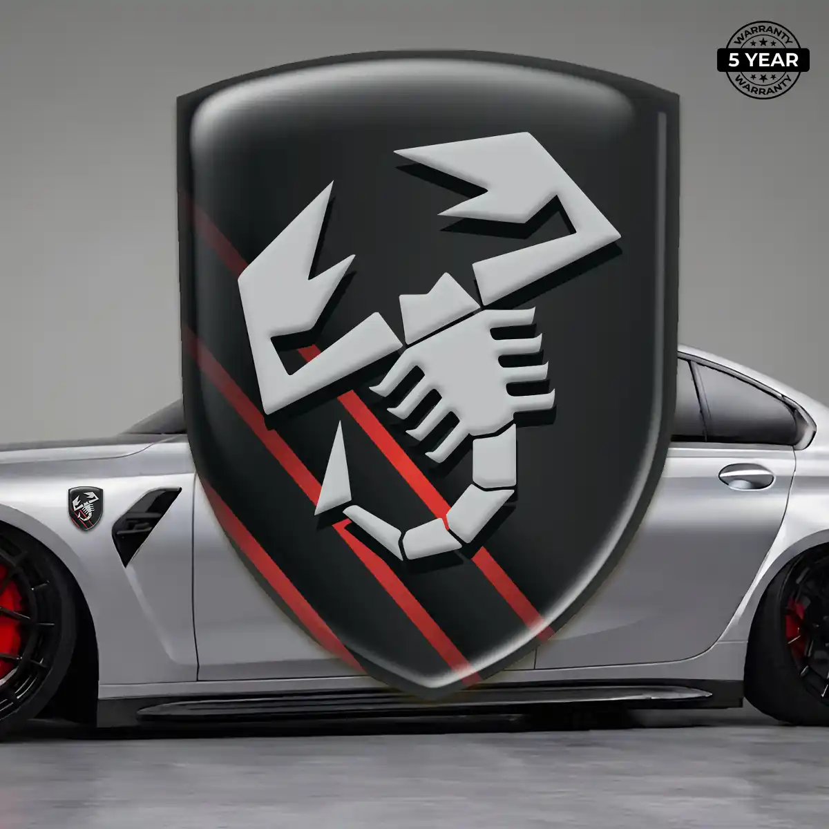 Abarth Crest Logo Emblem Resin Elite