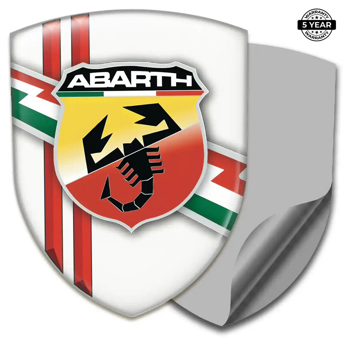 Abarth Crest Logo Emblem Resin Luxe